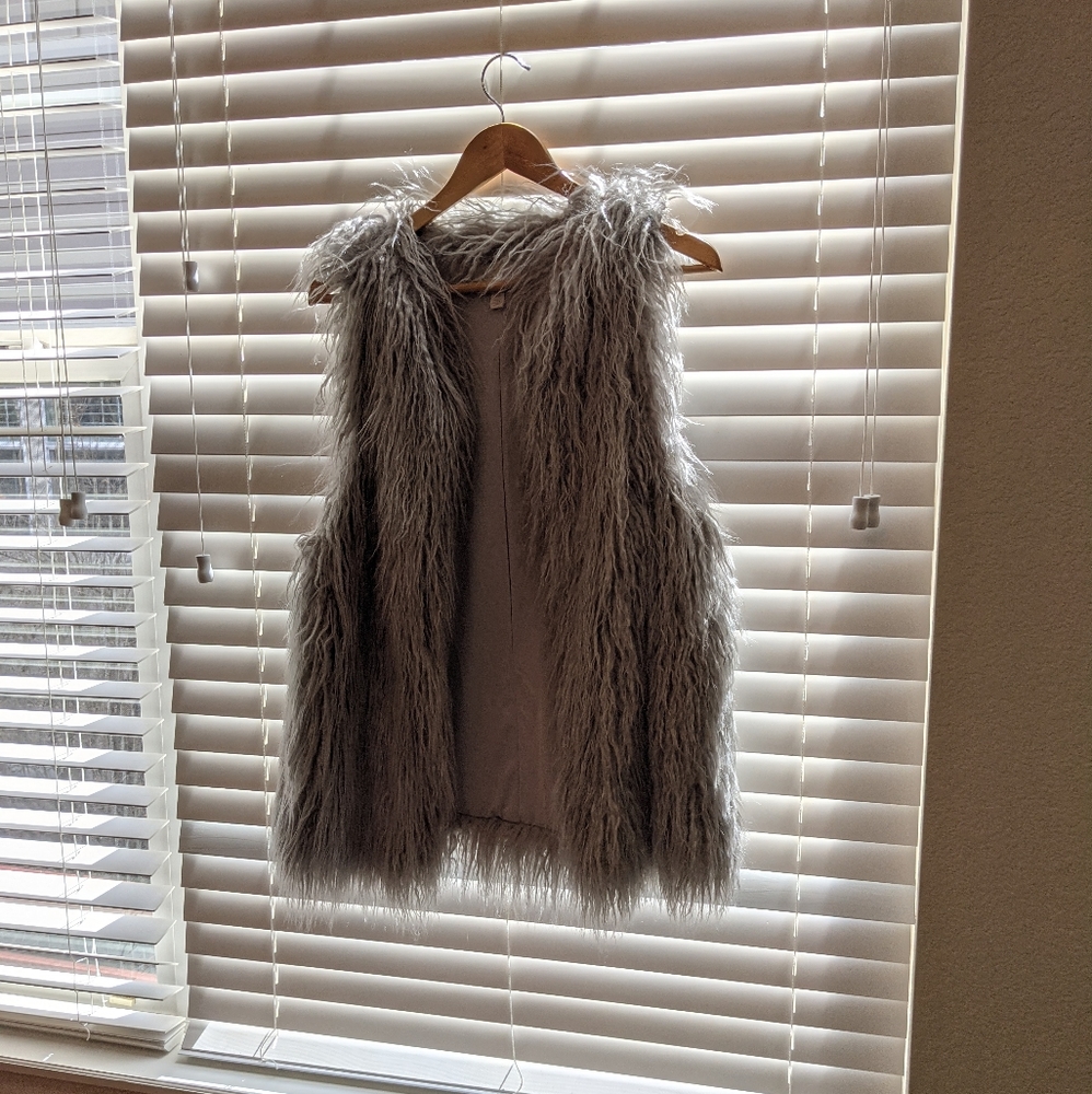 hinge Faux Fur Vest
